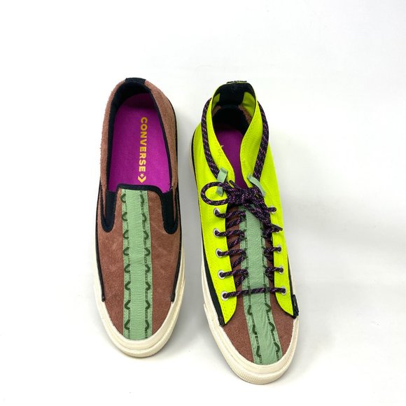 Converse Shoes Womens Deck Star Zip Love Drown Mid Top Size Suede Canvas 170053C - Picture 6 of 8